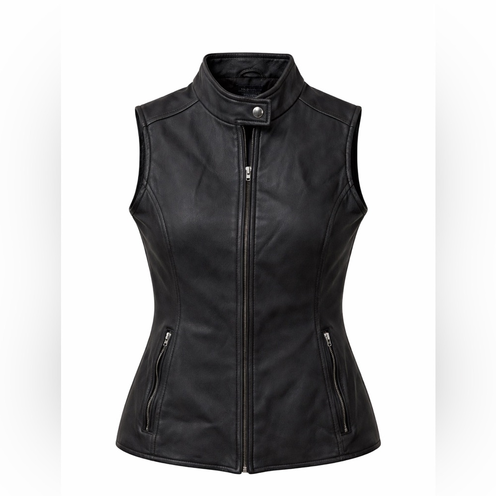 Vintage Leather Industry Motorcycle Vest